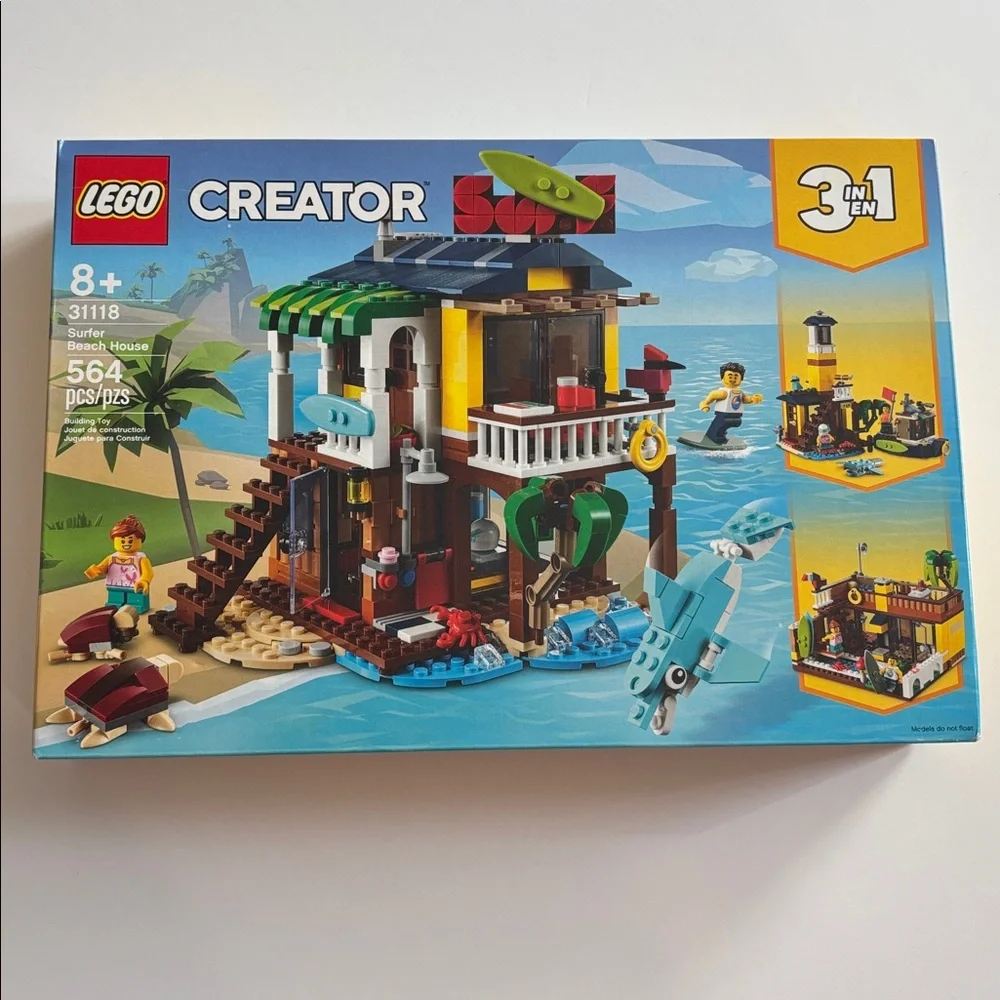 Lego 31118 Creator 3 in 1 Surfer Beach House 31118 Or build Lighthouse NEW